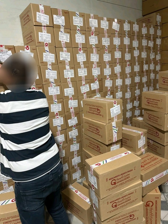 ضبط كميات ضخمة من الأدوية المهربة في ضربة موجعة للمتاجرين بالصحة العامة - ضبط كميات ضخمة من الأدوية المهربة في ضربة موجعة للمتاجرين بالصحة العامة - ضبط كميات ضخمة من الأدوية المهربة في ضربة موجعة للمتاجرين بالصحة العامة - ضبط كميات ضخمة من الأدوية المهربة في ضربة موجعة للمتاجرين بالصحة العامة - ضبط كميات ضخمة من الأدوية المهربة في ضربة موجعة للمتاجرين بالصحة العامة - Massive Seizure of Smuggled Medications in a Severe Blow to Public Health Traffickers - Massive Seizure of Smuggled Medications in a Severe Blow to Public Health Traffickers